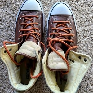 Converse Brown High-Top Sneakers